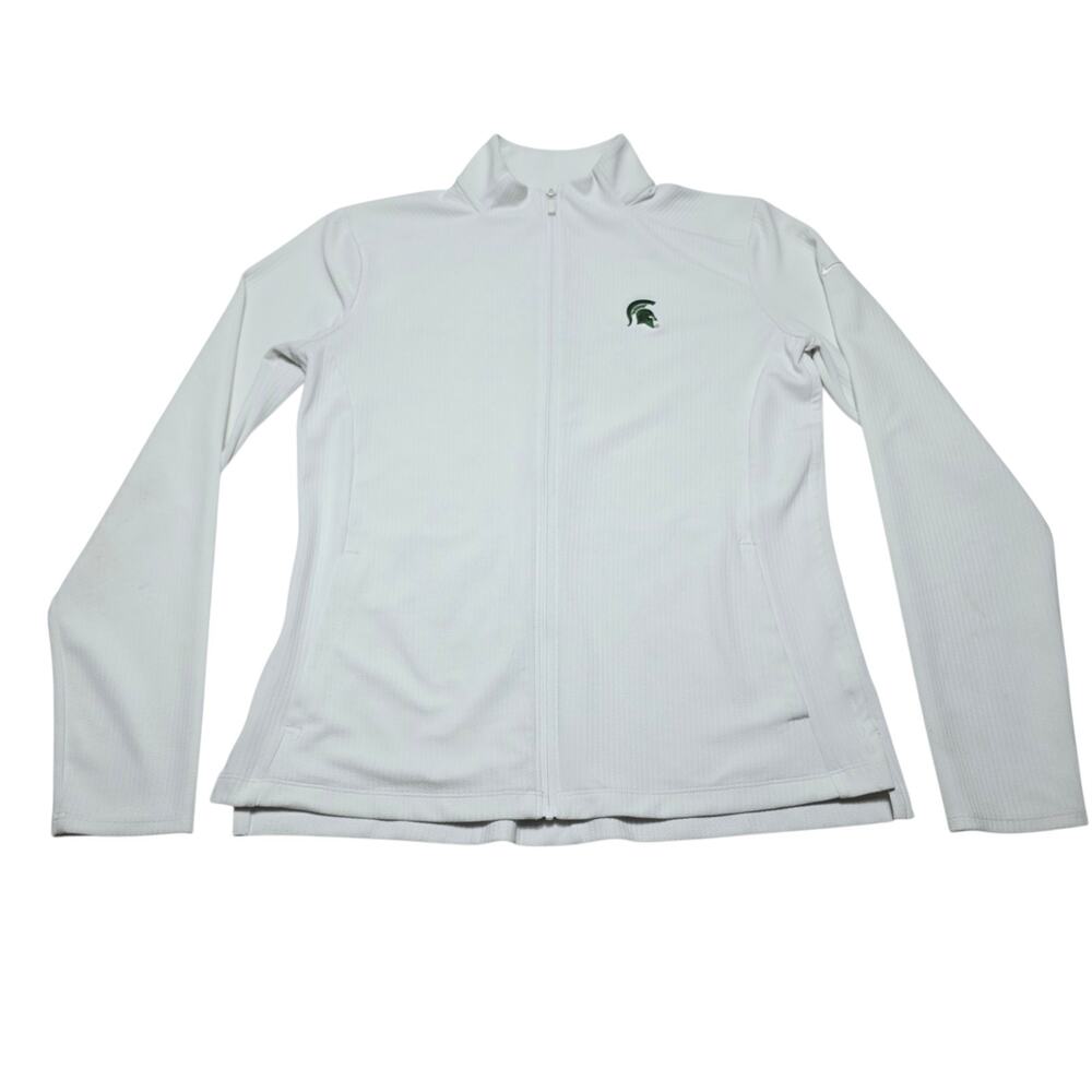 Nike Dri-FIT UV Victory Women's Full-Zip Golf Top Jacket Small Michigan State